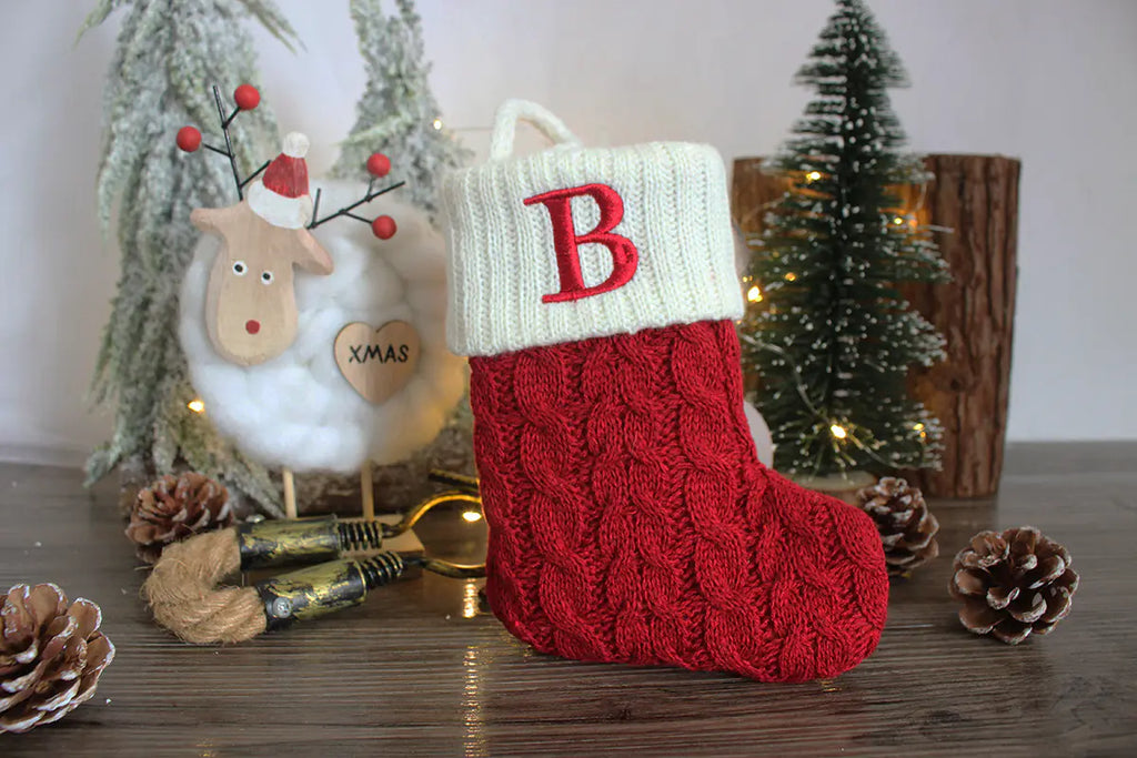Holiday Knitted Alphabet Socks