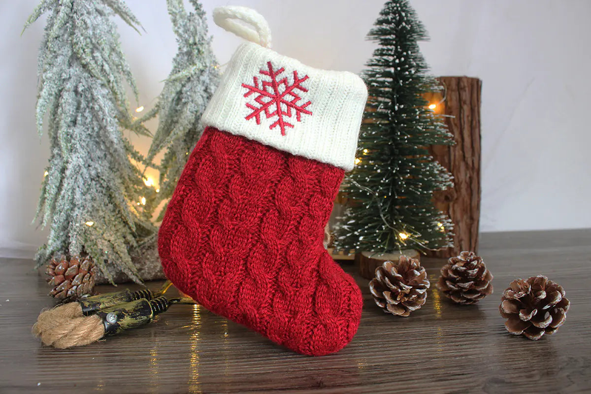Holiday Knitted Alphabet Socks